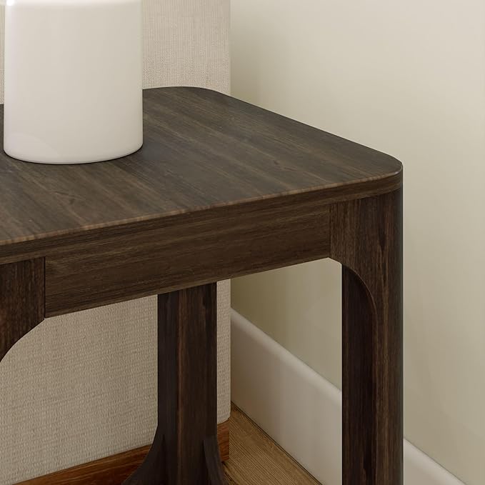 Plank+Beam Modern Rounded Square Side Table - Image 4