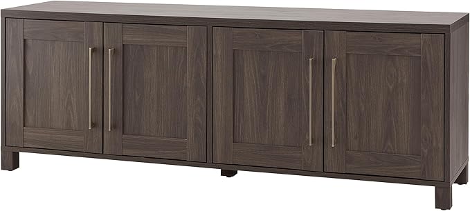 Henn&Hart Rectangular TV Stand for TV's up to 80" in Alder Brown, TV Stands for - Image 5