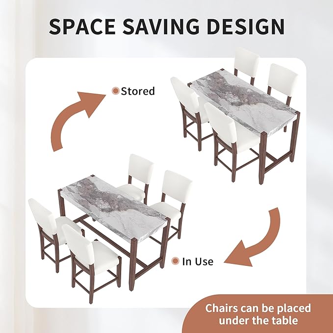 Ball & Cast 5-Piece Dining Table Set - Image 5