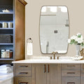 ANDY STAR Gold Oval Mirrors for Bathroom, Large 24x36’’ Brushed Gold Metal by ANDYSTAR
