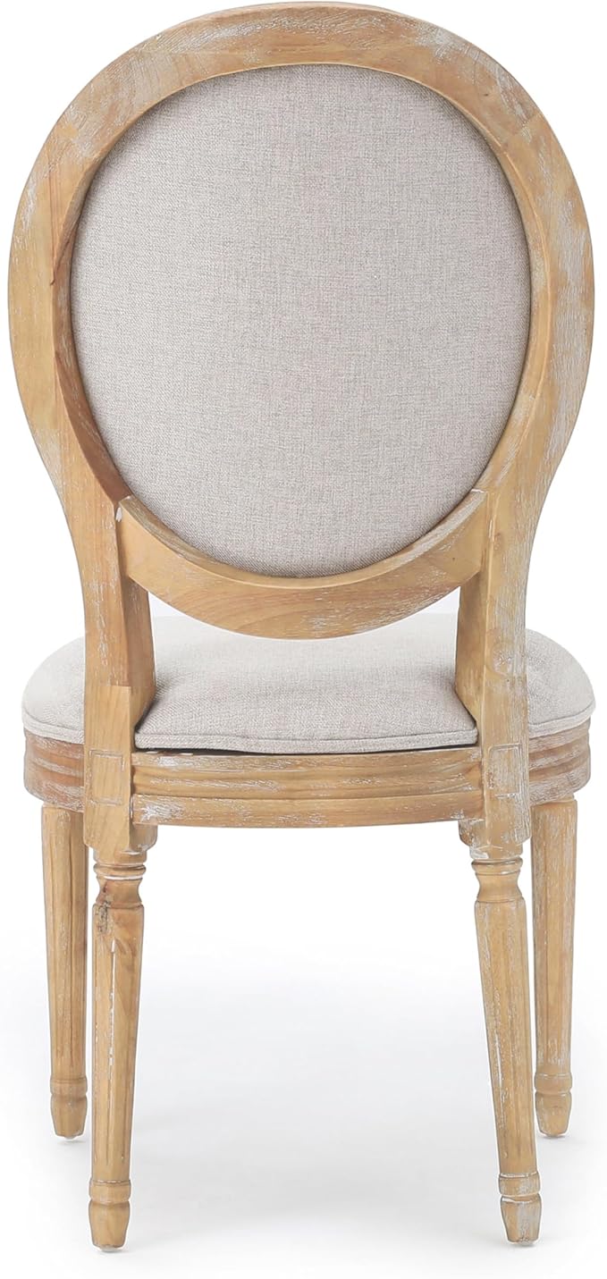 Christopher Knight Home Phinnaeus Polyester Beige Fabric Dining Chair, 2-Pcs Set - Image 11