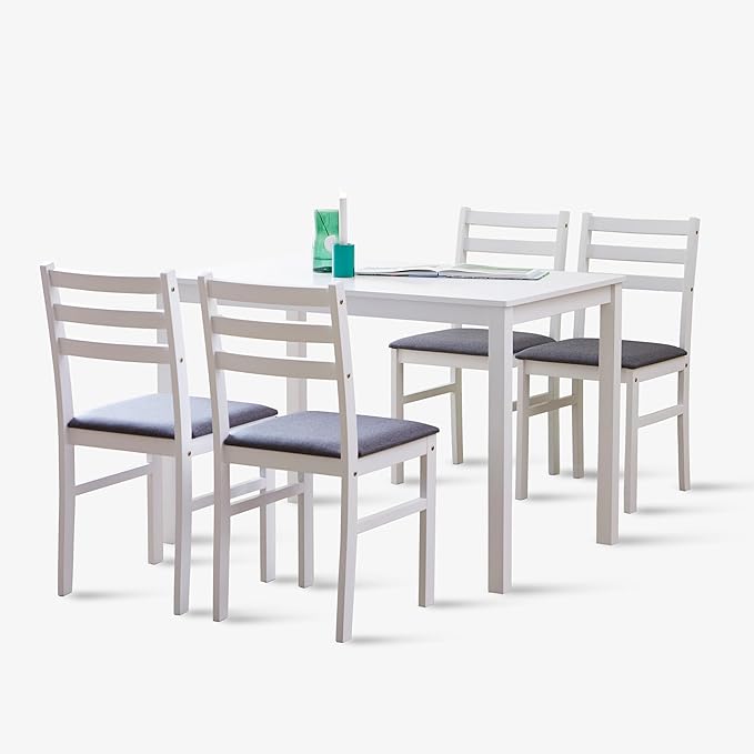 Livinia Seattle 5-Piece Wooden Dining Table Set by Livinia