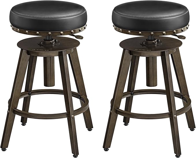 SONGMICS HOME Bar Stools, Steampunk Counter Stool by SONGMICSHOME