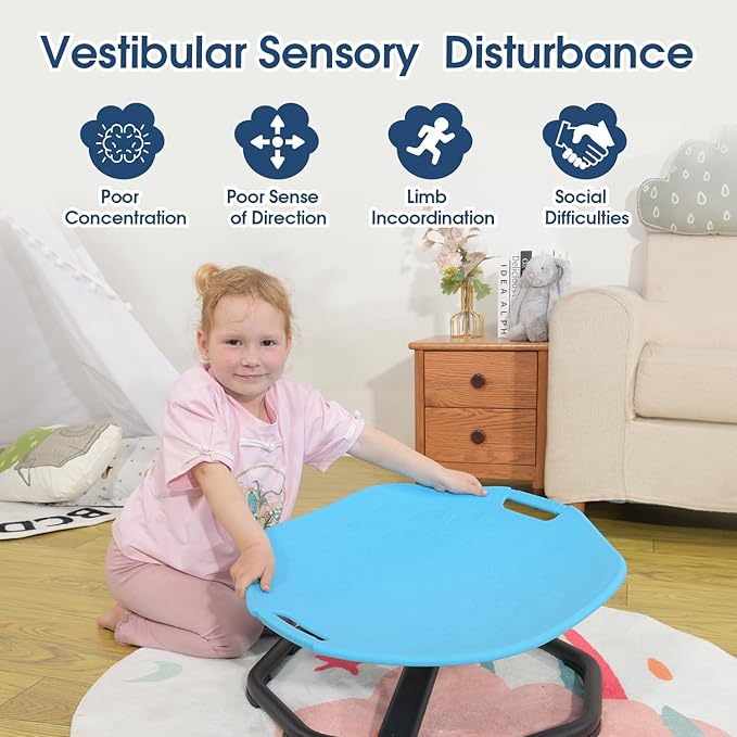 Sensory Spinning Chair for Autistic Kids, Upgraded Swivel Chair for Kids - Image 2