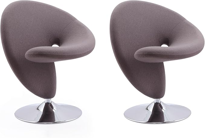 Manhattan Comfort Curl Swivel Accent Chair Set of 2 - Image 6
