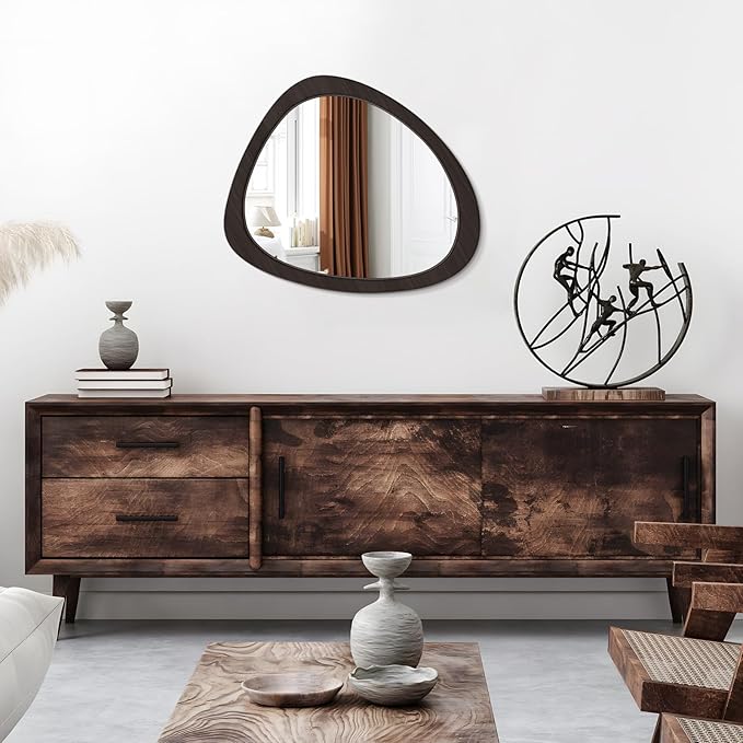 WallBeyond Asymmetrical Mirror, Irregular Wall Mirror, Wall Mirrors Decorative - Image 8