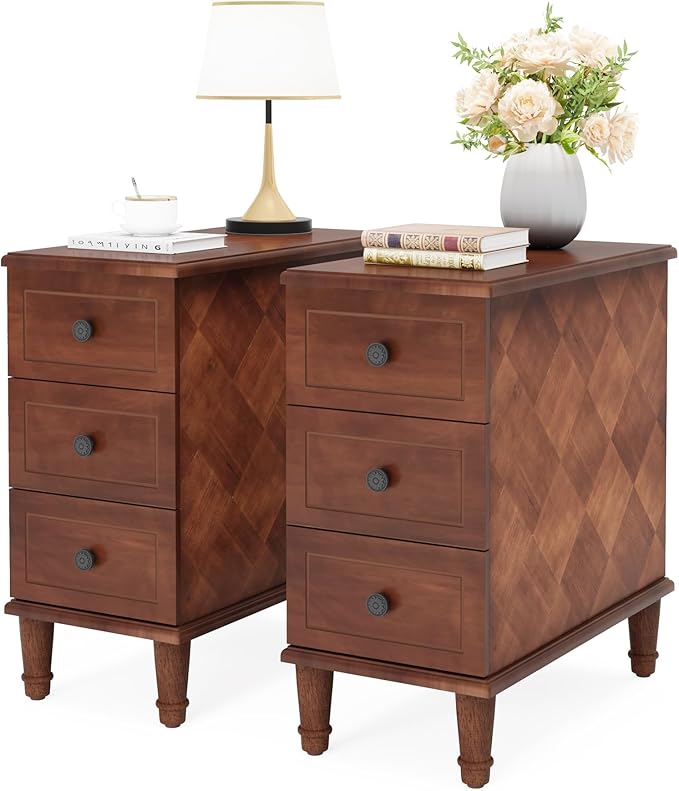 Tribesigns Solid Wood End Table, Fully Assembled Narrow Side Table - Image 9