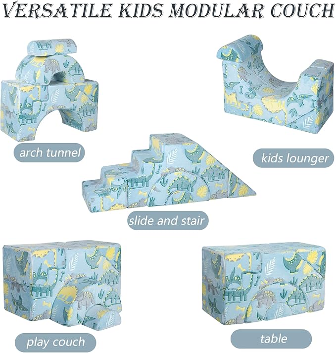 MeMoreCool Foam Climbing Toddler Couch, Modular Kids Sofa - Image 4