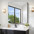 FORBATH 40x36 Inch Silver Bathroom Mirror by FORBATH