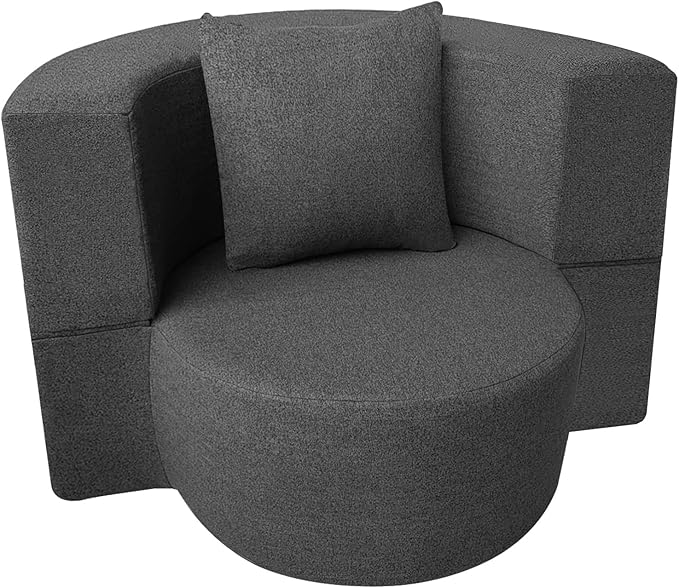ANONER 12 Inch Modern Folding Sofa Memory Foam Fold Out Chair Sofa by ANONER
