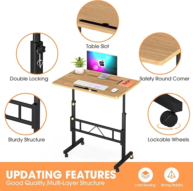 Klvied Small Standing Desk Adjustable Height - Image 6