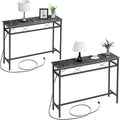 VECELO 39.4In Narrow Sofa/Console Table by VECELO