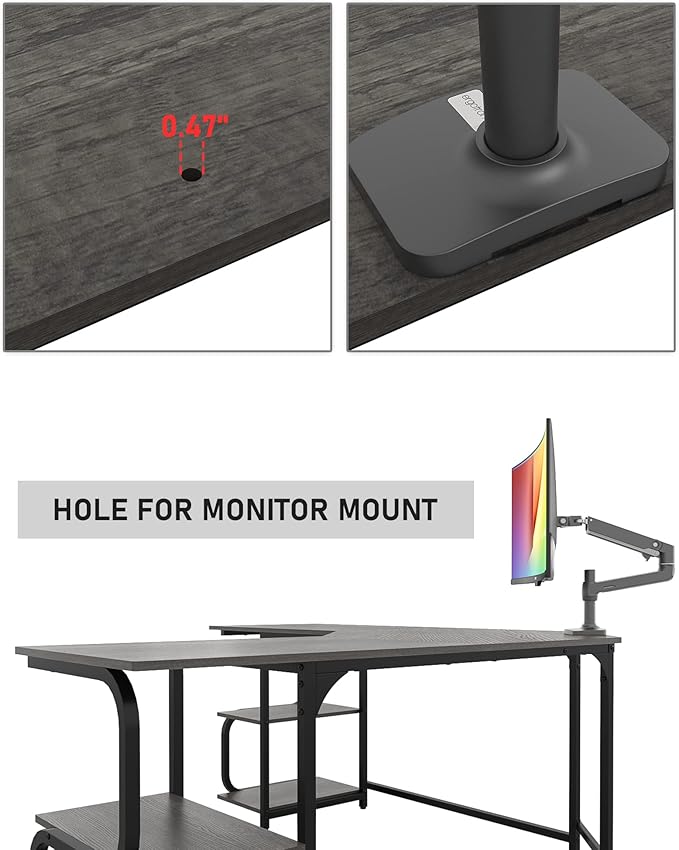 Teraves Modern L Shaped Desk - Image 7
