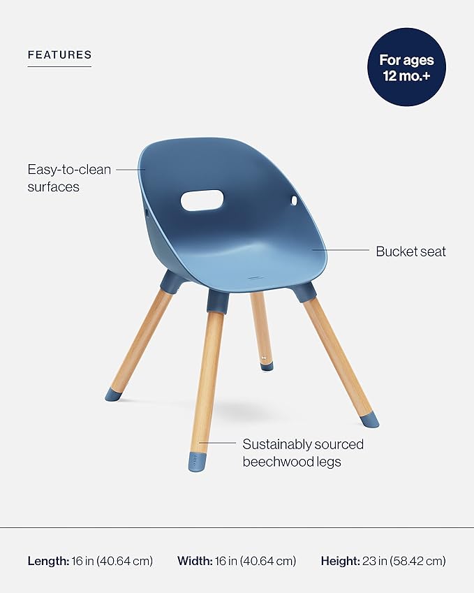 Lalo The Play Chair, Wooden and Non-Toxic Plastic Kids and Toddler Chair - Image 4