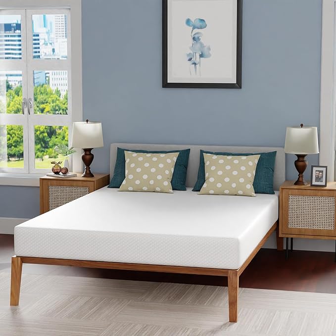 FDW | 8 Inch Queen Mattress | Medium Firm | Gel Memory Foam Mattress | White | - Image 6