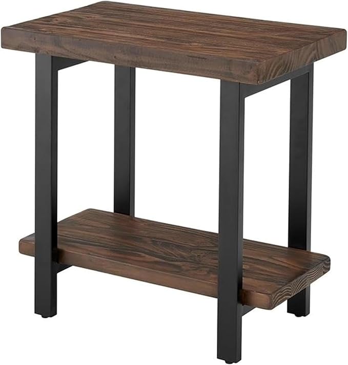 Pomona 27-Inch Wood End Table in Rustic Natural Finish - Image 10
