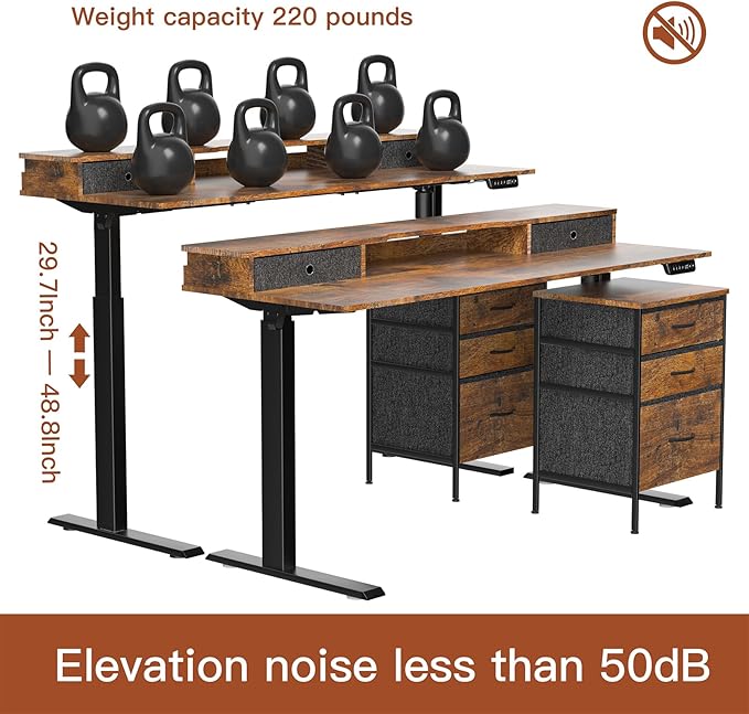 63 Inch Electric Standing Desk - Image 8