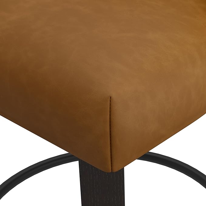 Bar Stools Set of 2, Upholstered Kitchen Island Counter Stools - Image 8