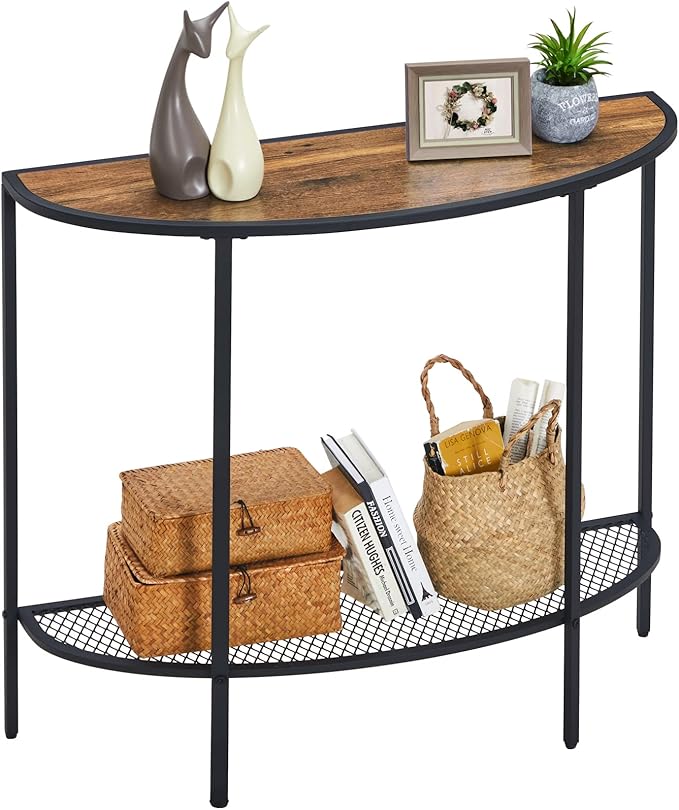SAYGOER Entryway Table 2 Tier Small Console Table by Saygoer