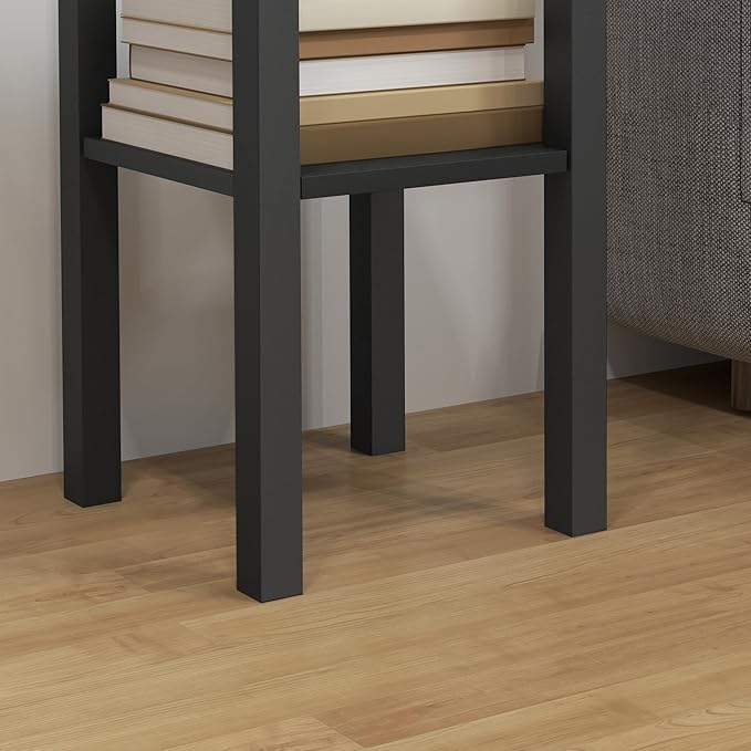 HOMCOM 2-Tier Side Table with Drawer, Narrow End Table with Bottom Shelf - Image 9