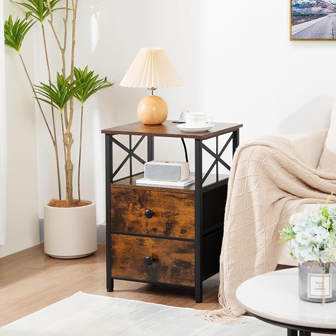 AMHANCIBLE Night Stand Set 2, Nightstand - Image 6