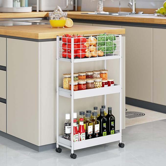 KINGRACK 3-Tier Rolling Utility Cart - Image 8