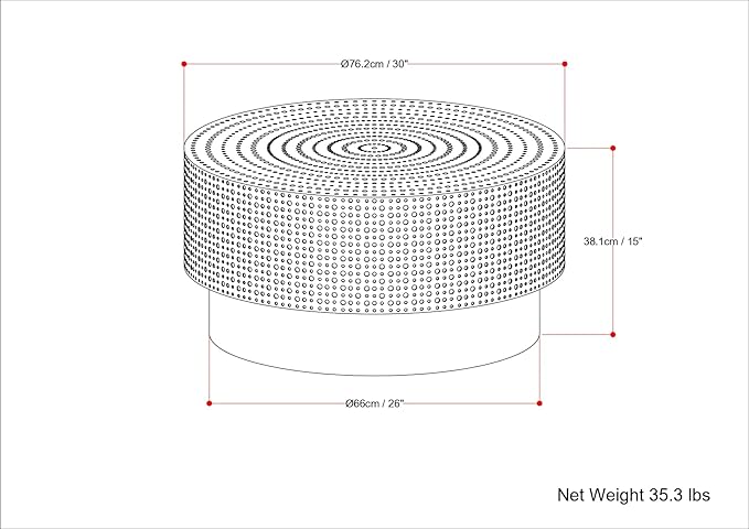 SIMPLIHOME Montrose Metal Coffee Table - Image 3