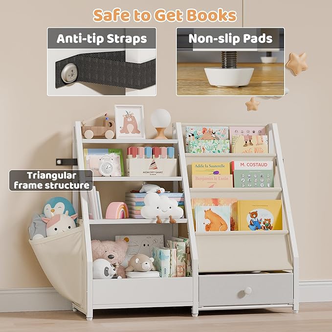 Kids Bookshelf and Toy Storage - Image 5