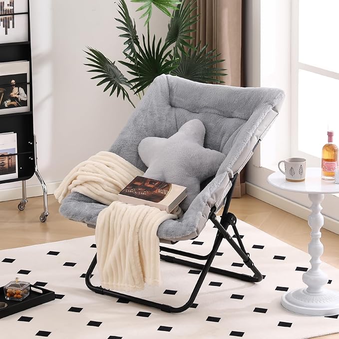 Welnow Comfy Saucer Chair, Oversized Folding Reading Chair - Image 7