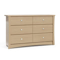 Storkcraft Crescent 6 Drawer Double Dresser – GREENGUARD Gold Certified by Storkcraft