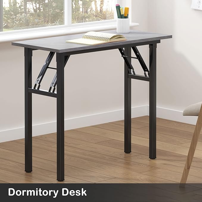 Need Small Desk 31 1/2" No Assembly Foldable Writing Table, Sturdy and Heavy - Image 7