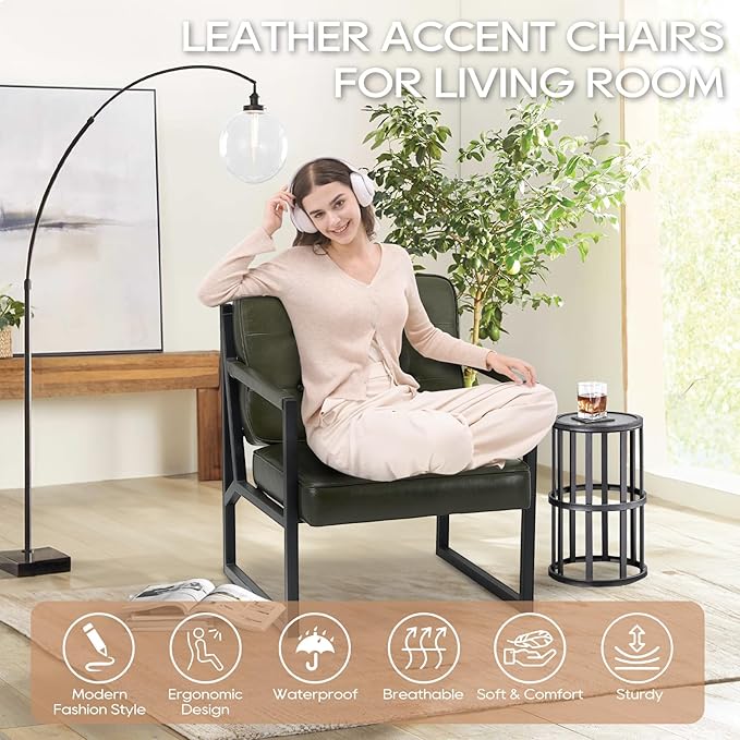 COLAMY Modern Accent Chair, Accent Arm Chair - Image 6