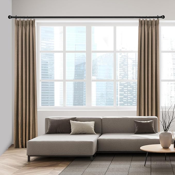 Curtain Rods for Windows 16 to 76 Inches, Curtain Rod Max Adjustable Length of - Image 7