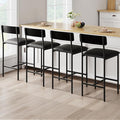 GarveeHome Bar Stools Set of 4, Upholstered Counter Height Bar Stools by GarveeHome
