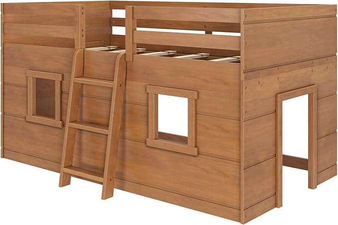 Max & Lily Modern Farmhouse Twin Low Loft Bed - Image 3