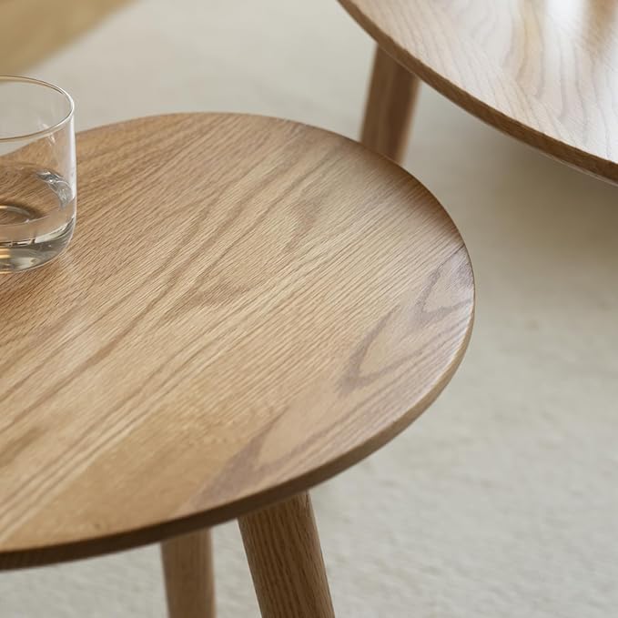 Small Oval Nesting Table, Mid Century Coffee Table - Image 6