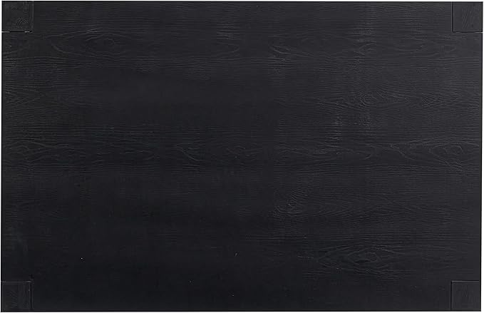 NTC Block 55 Inch Modern Farmhouse Dining Table, Rectangular Dinner Table - Image 6
