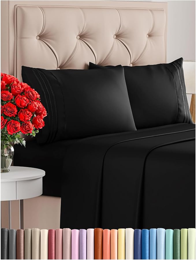 Cal King Size 4 Piece Sheet Set by CGKUnlimited