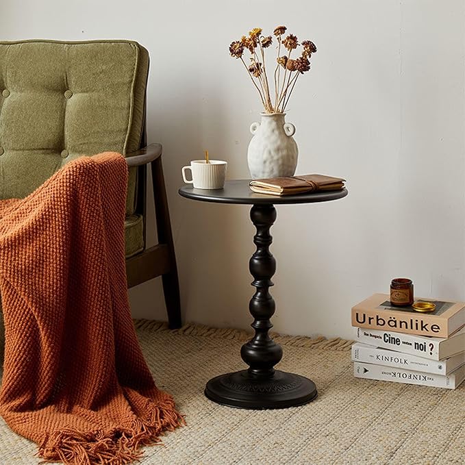Chic Vintage Round Side Table - Image 4