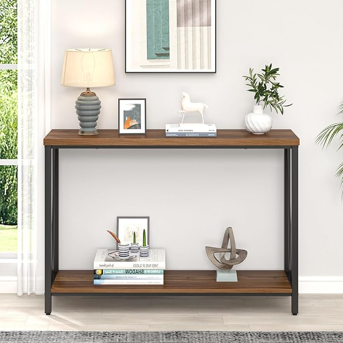 FOLUBAN Entryway Table, Narrow Console Table, Modern Sofa Table - Image 7