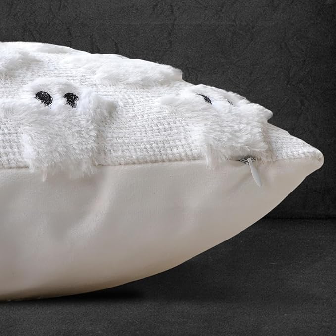 4TH Emotion Halloween Ghost Decorative Lumbar Pillow Covers 12x20 Set of 2 - Image 3