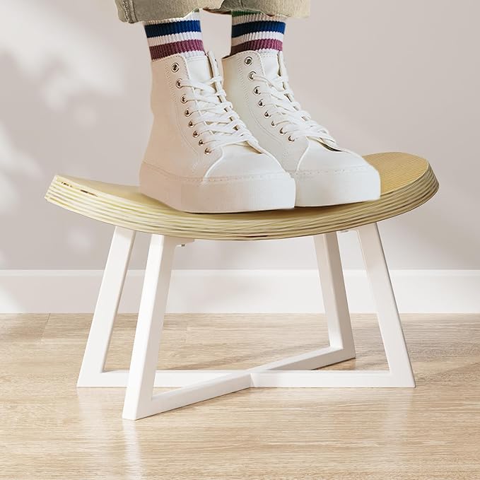 Wooden Step Stool，Foot Rest for Adult&Children, Short Stool for Under Desk - Image 5