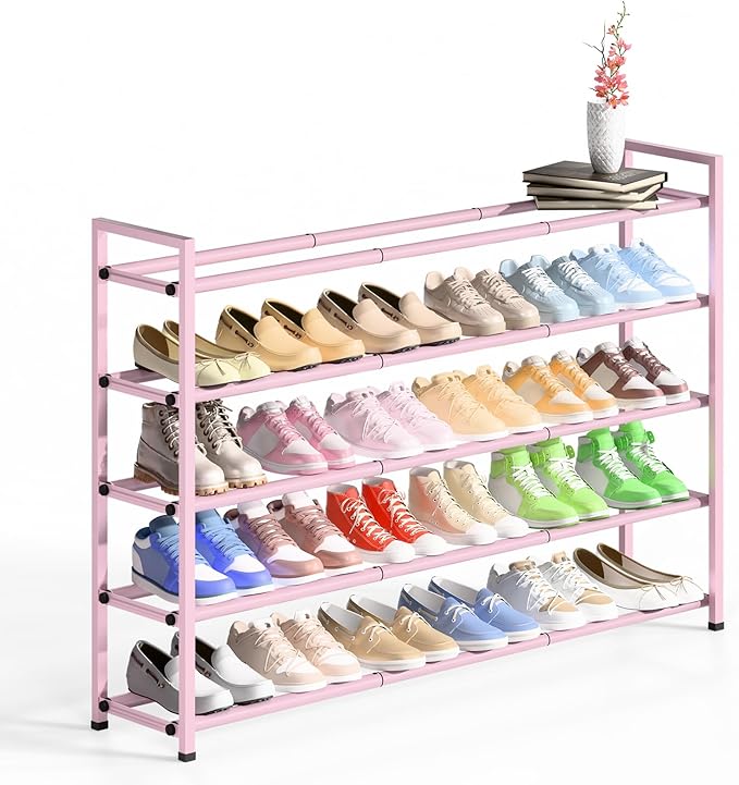 Bumusty 5-Tier Long Expandable Shoe Rack by Bumusty