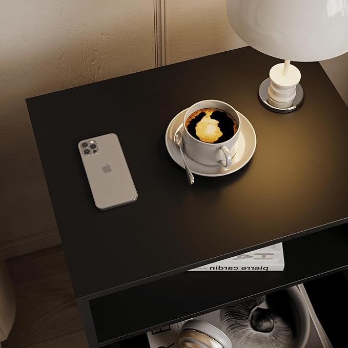 Rattan Nightstand, Farmhouse Bedside Table - Image 4