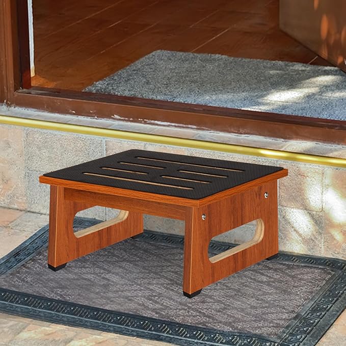 One Step Stool for Bed, Wooden Step Stool - Image 2
