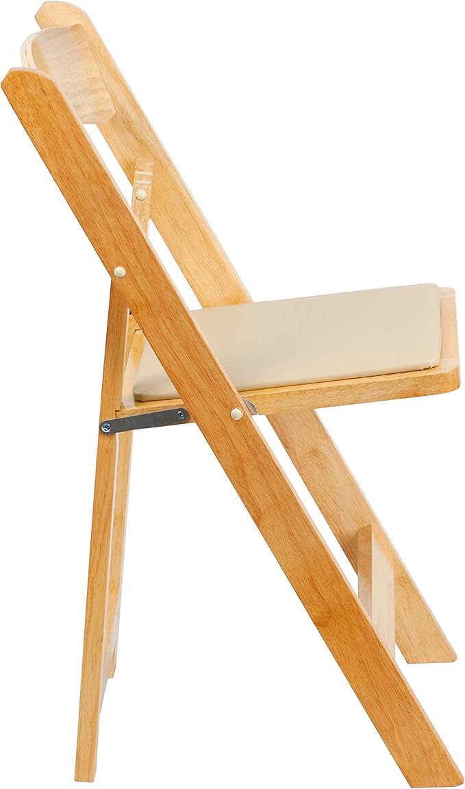 Flash Furniture 2 Pack HERCULES Series Natural Wood Folding Chair - Image 14