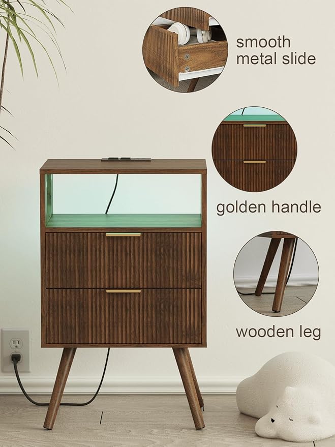 Nightstand, Modern Bedside Table - Image 4