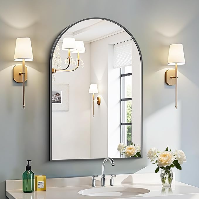 Arched Mirror, Wall Mounted Mirrors Decor Modern Dresser Mirror by Welcometocofeny