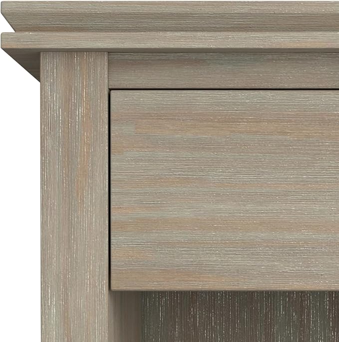 SIMPLIHOME Artisan SOLID WOOD 24 inch Wide Transitional Bedside Nightstand - Image 10