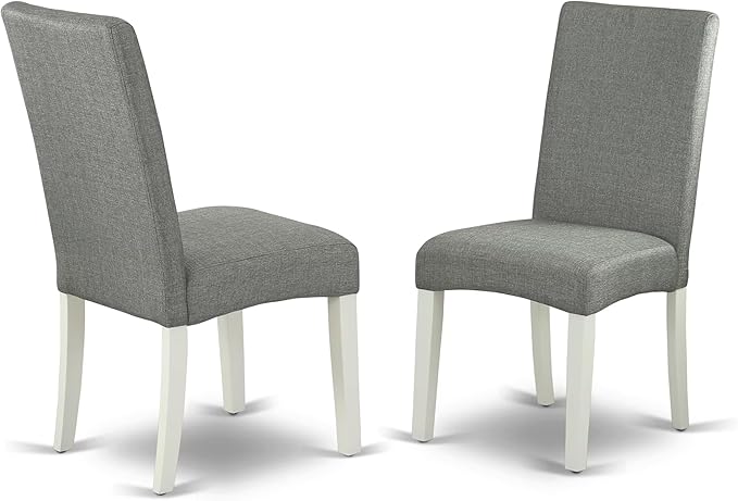 East West Furniture AMDR3-LWH-07 3 Piece Dining Table Set - Image 4